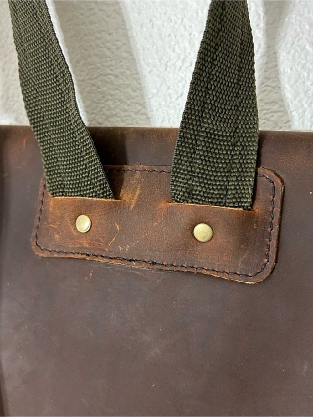 Portland leather early prototype backpack - Picture 6 of 9